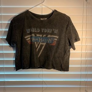 Crop Van Halen t-shirt